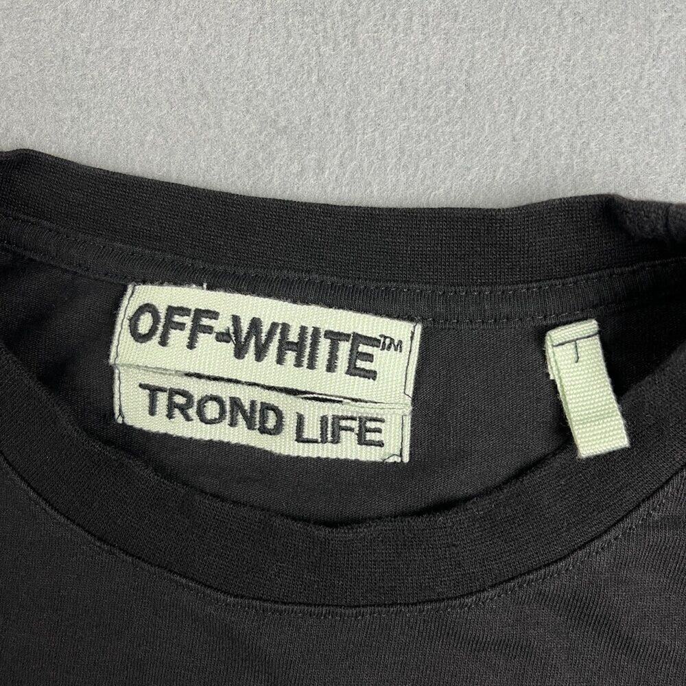 Off-White c/o Virgil Abloh Windows Singapore T-Shirt Black Graphic Men's Large - Picture 5 of 9